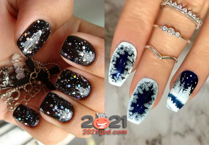 Идеи новогоднего неил-арта на 2021 год