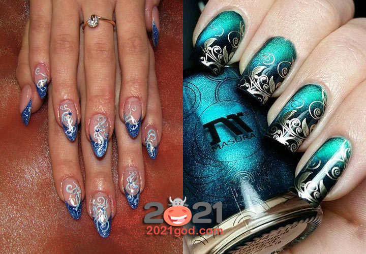 Красивая роспись на Новый Год 2021