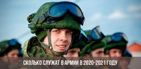Сколько служат в армии в 2020-2021 году