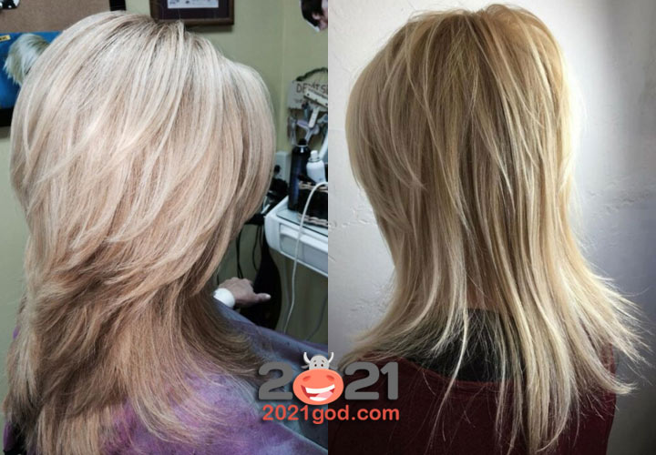 Модная лесенка - стрижки на средние волосы