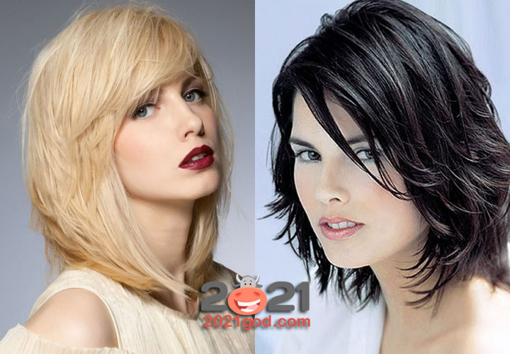 Каскад на средние волосы в 2020-2021 году