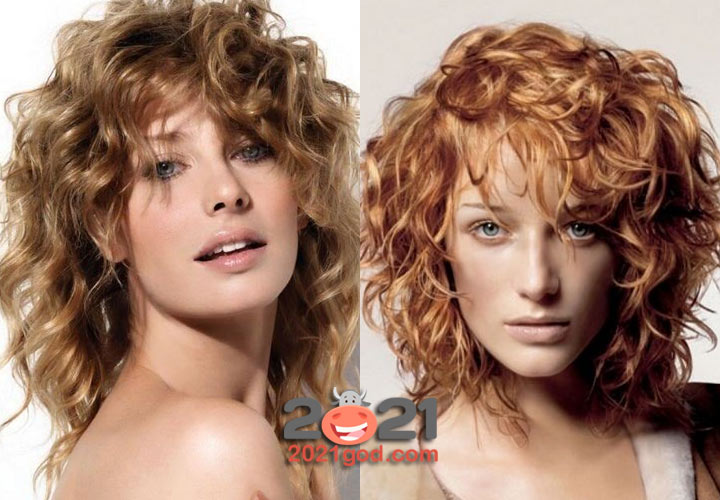 Каскад на волнистые волосы - модные стрижки 2020 и 2021 года