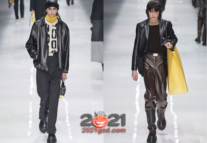 Кожаная  мужская куртка на 2020-2021 год