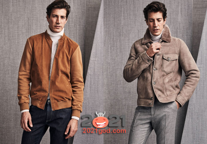 Замшевая мужская куртка сезона осень-зима 2020-2021