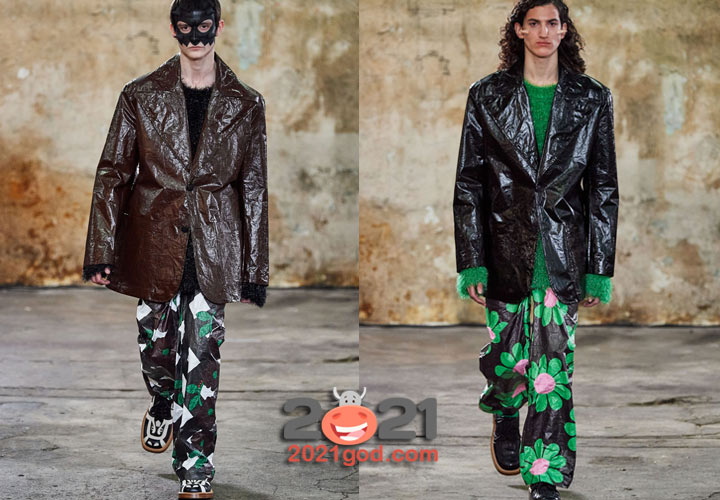 Walter Van Beirendonck осень-зима 2020-2021 кожаные мужские куртки