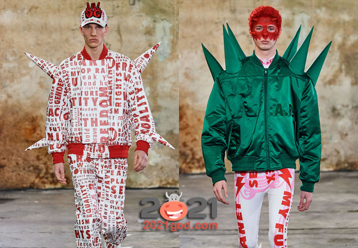 Креативные мужские бомберы осень-зима 2020-2021