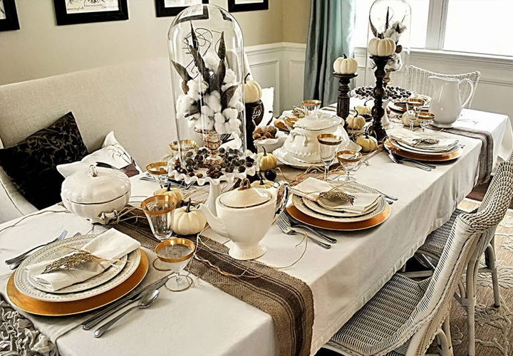 Новогоднее оформление стола на 2021 год