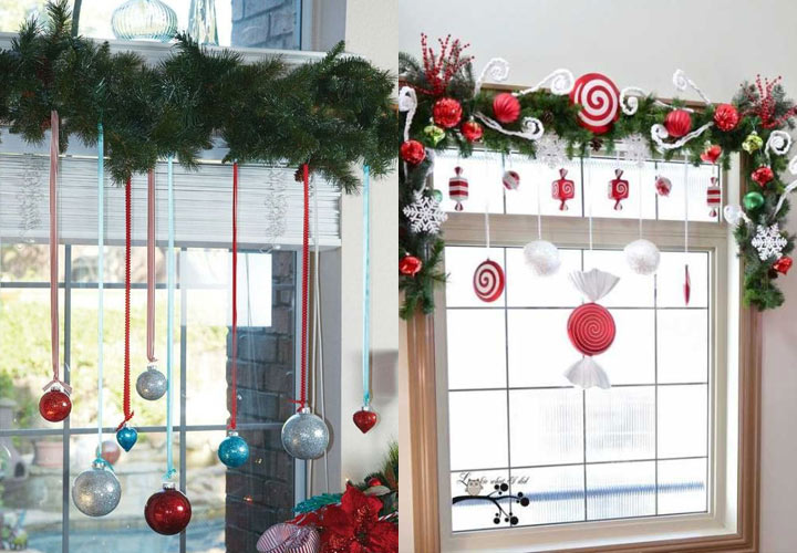 Креативное украшение окон на Новый Год 2021