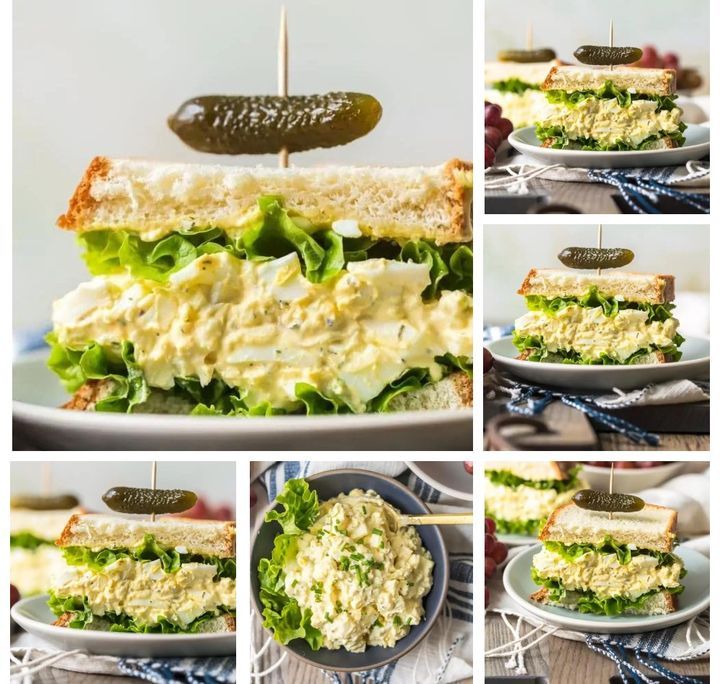 Новогодние бутерброды с яичным салатом