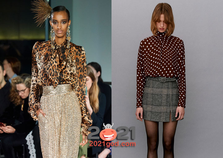 Модные принты блузок 2020-2021 года