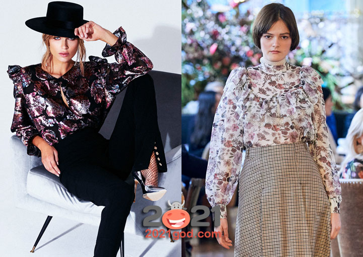 Модные принтованные блузки сезона осень-зима 2020-2021