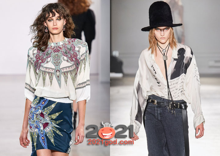 Трендовые модели блуз на осень 2020 и зиму 2021 года