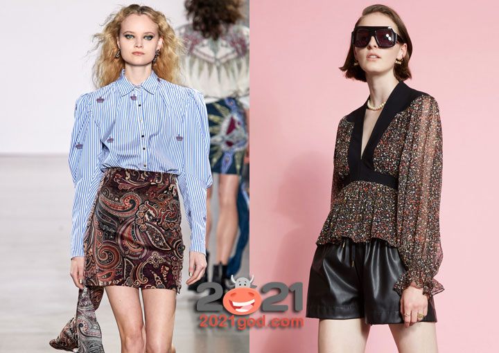 Модные блузы 2021 года с широкими рукавами