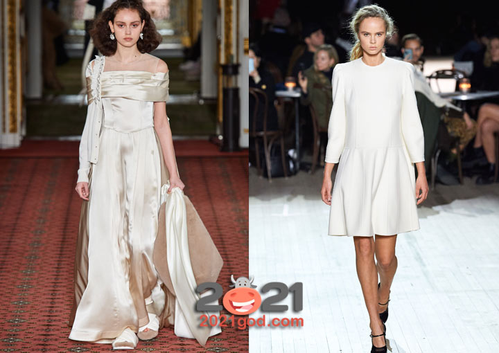 Белое платье - в чем встречать Новый Год 2021