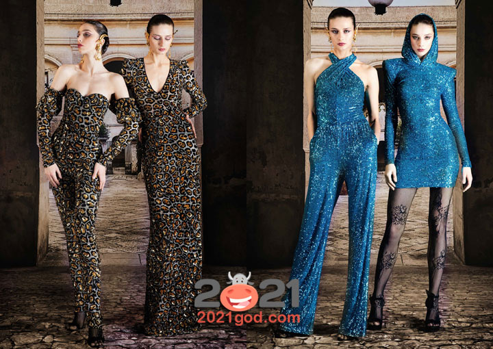 Модный комбинезон-платье на Новый Год 2021