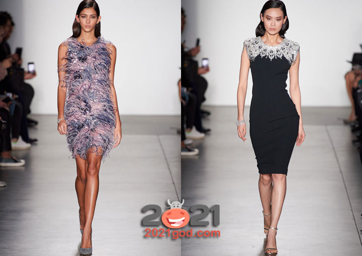 Модное коктейльное платье на 2021 год
