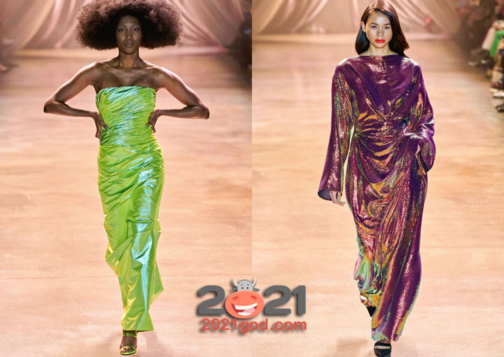 Блестящее вечернее платье для встречи Нового 2021 года