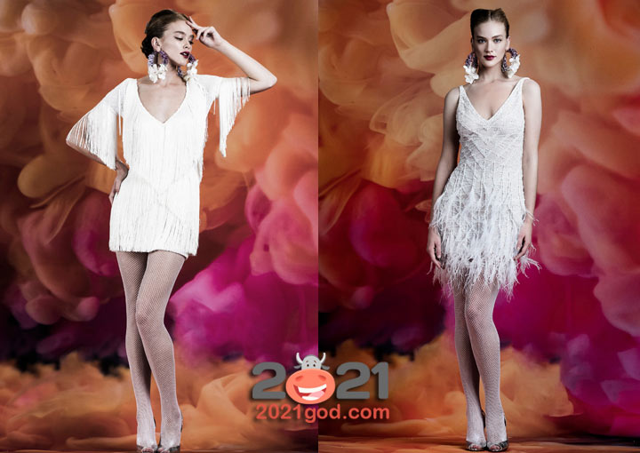 Короткое свадебное платье 2020-2021 года