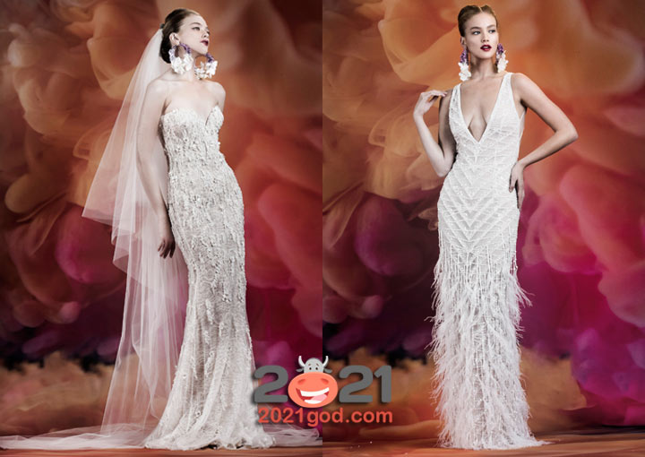 Модное свадебное платье на 2021 год