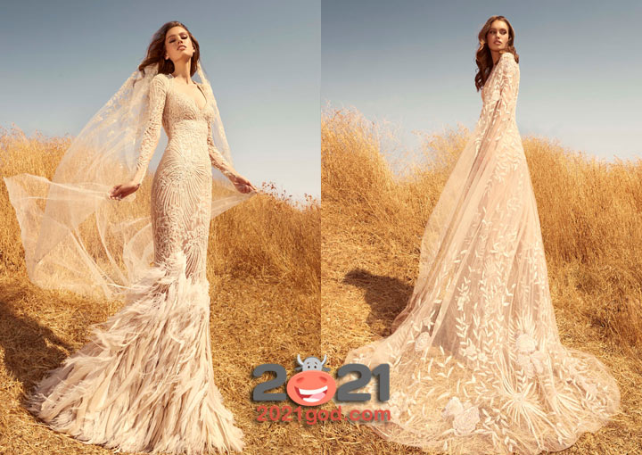 Нежное платье от Zuhair Murad осень-зима 2020-2021