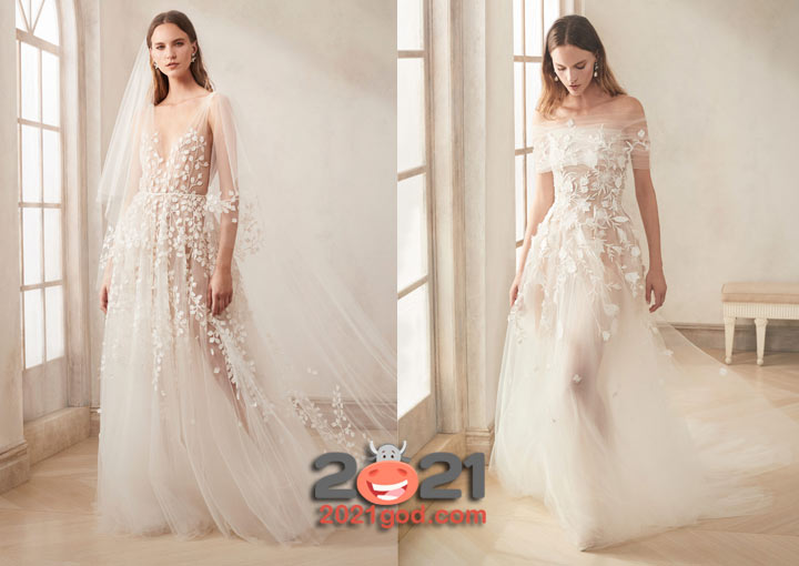 Прозрачные свадебные платья сезона осень-зима 2020-2021