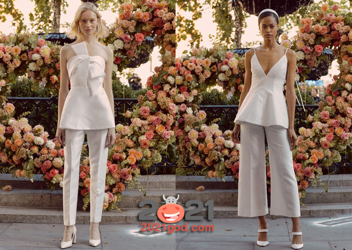 Свадебный наряд брючный сезона осень-зима 2020-2021