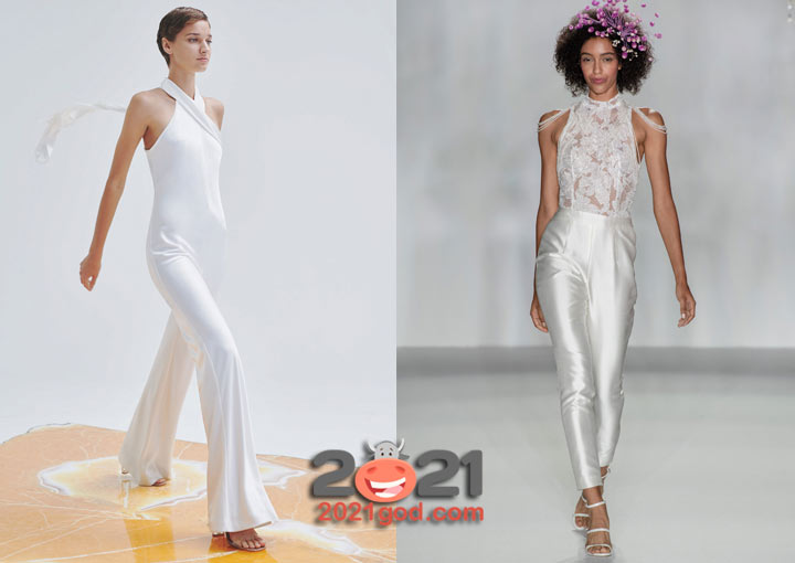 Модный свадебный комбинезон сезона осень-зима 2020-2021