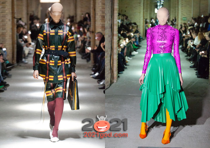 Модные цветные колготки 2021 года