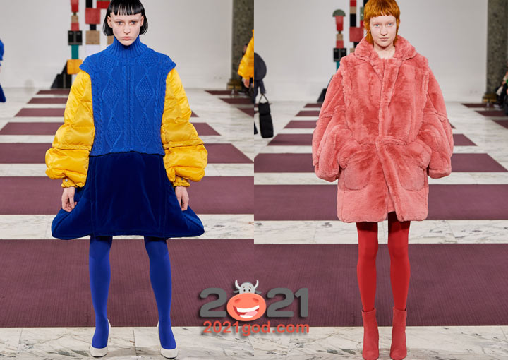 Яркие колготки зимы 2020-2021