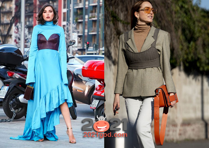 Уличная мода Милана осень-зима 2020-2021- многослойность