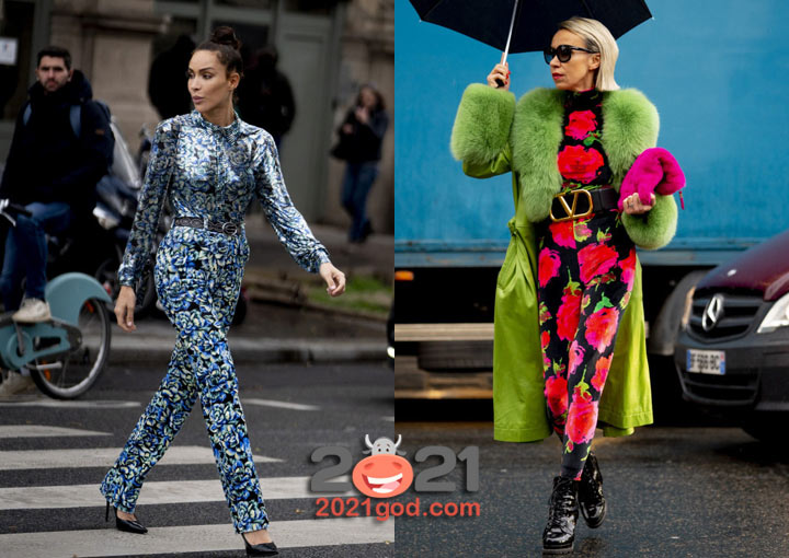Пестрый тотал - Париж, уличная мода осень-зима 2020-2021
