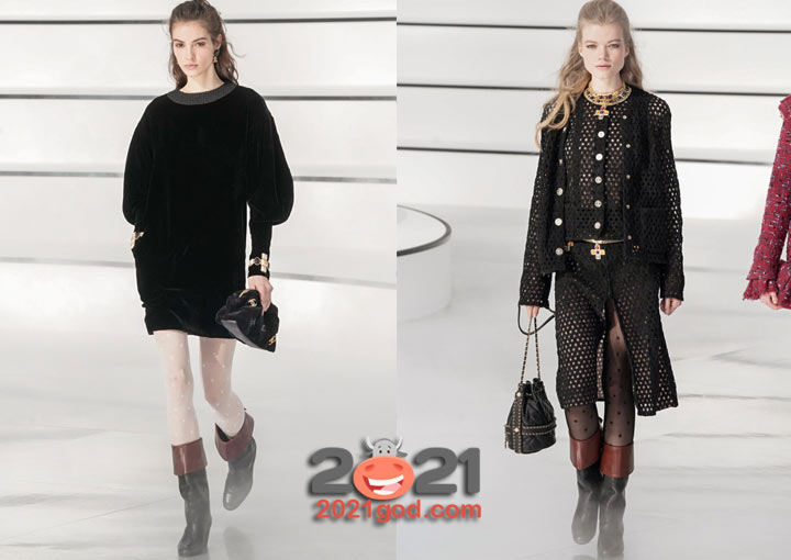 Красивое платье Шанель осень-зима 2020-2021