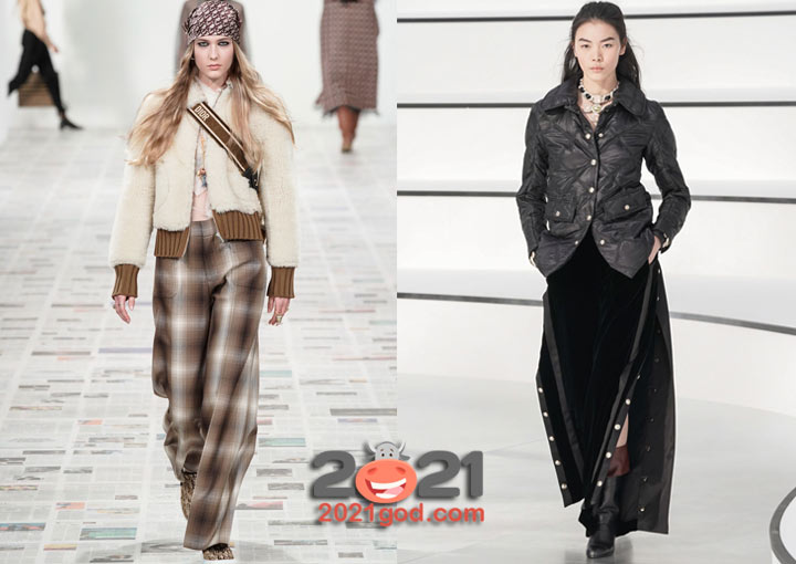 Широкие брюки - мода сезона осень-зима 2020-2021