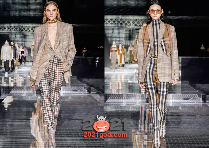 Клетчатые легинсы - мода 2020-2021 года