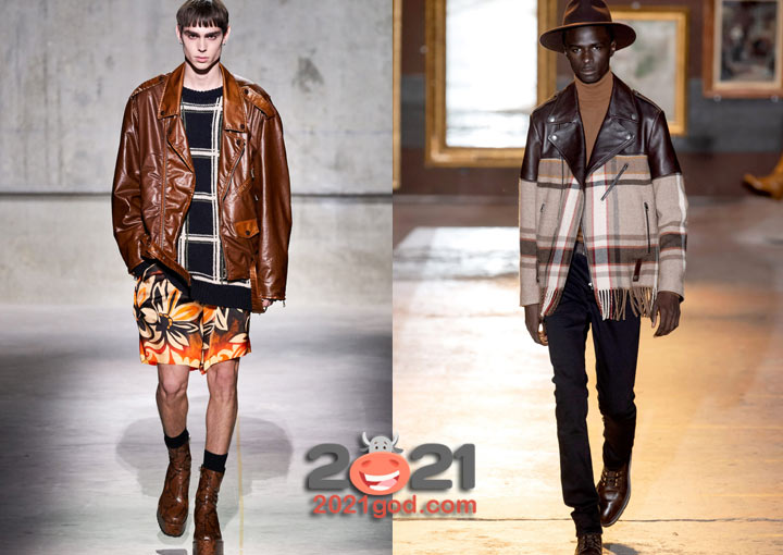 Трендовые кожаные куртки - мужская мода зимы 2020-2021