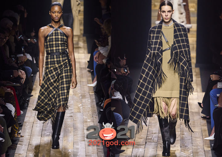 Модная клетка - луки осень-зима 2020-2021