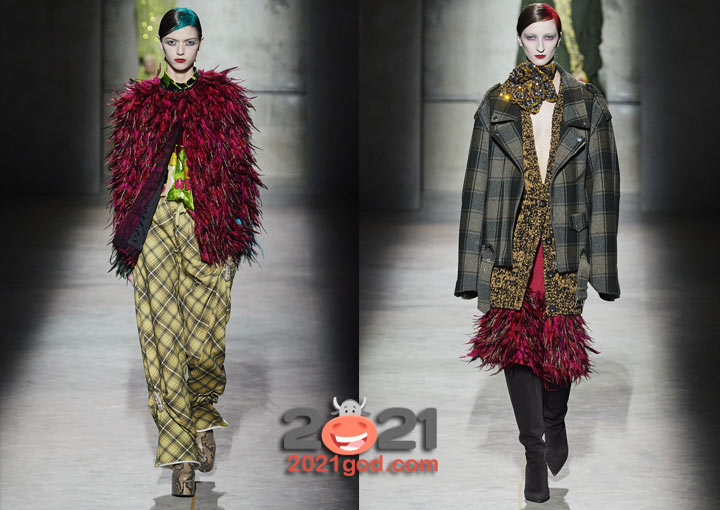 Модные клетчатые луки сезона осень-зима 2020-2021