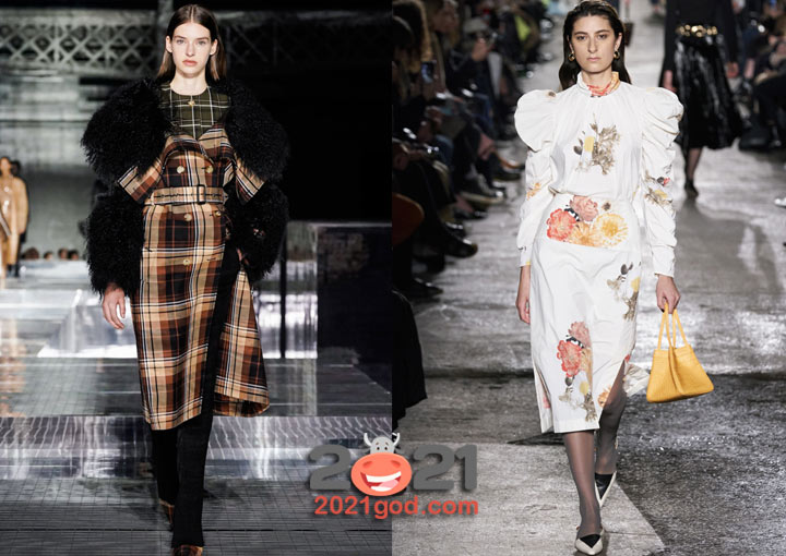 Модные луки 2021 года - широкие плечи