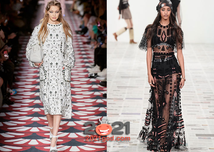 Нежные романтические луки сезона осень-зима 2020-2021