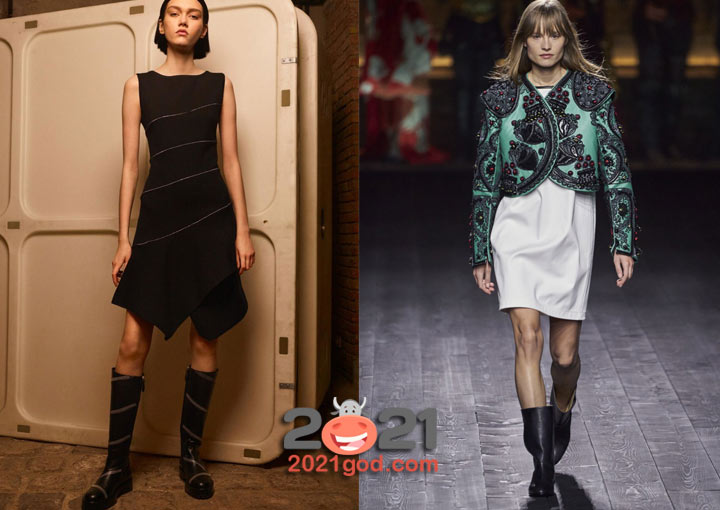 Модные сапоги 2020-2021 на низком ходу