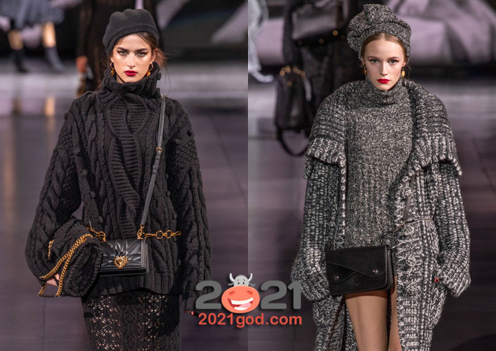 Модные береты Dolce & Gabbana осень-зима 2020-2021