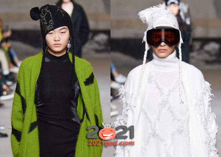 Модная шапка с ушками на 2021 год