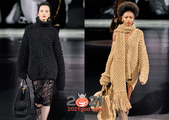 Dolce & Gabbana осень-зима 2020-2021 - модные свитера 