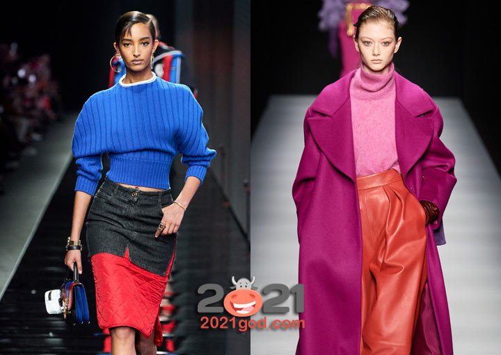 Коллекции осень-зима 2020-2021 - модные яркие свитера 