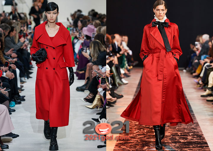 Модные красные пальто для базового гардероба зимы 2020-2021