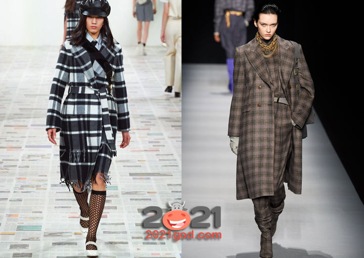 Модные клетчатые модели пальто для базового гардероба зимы 2020-2021