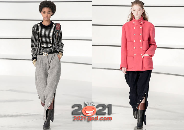 Модные брюки Шанель осень-зима 2020-2021