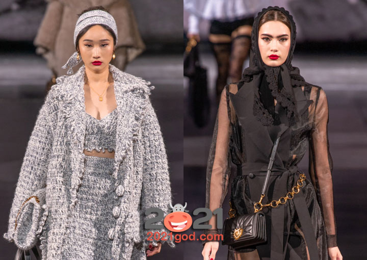 Модные платки Dolce & Gabbana на зиму 2020-2021 года