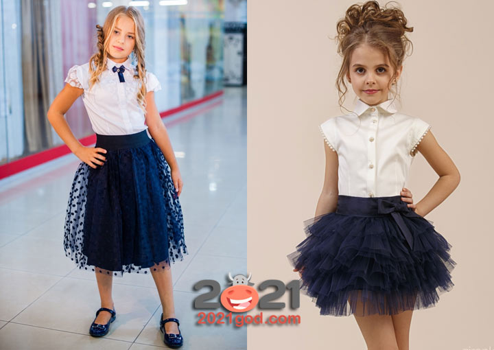 Модные фатиновые юбки для школьниц на 2020-2021 год