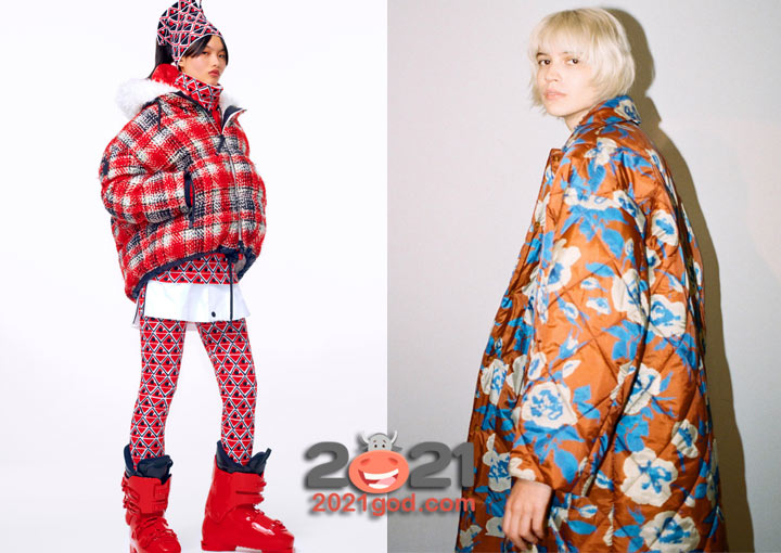 Модные цветные пуховики зимы 2020-2021